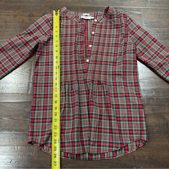 Vineyard Vines Cashmere Blend Tartan Plaid Tunic Top Size 0 Women - Picture 6 of 6